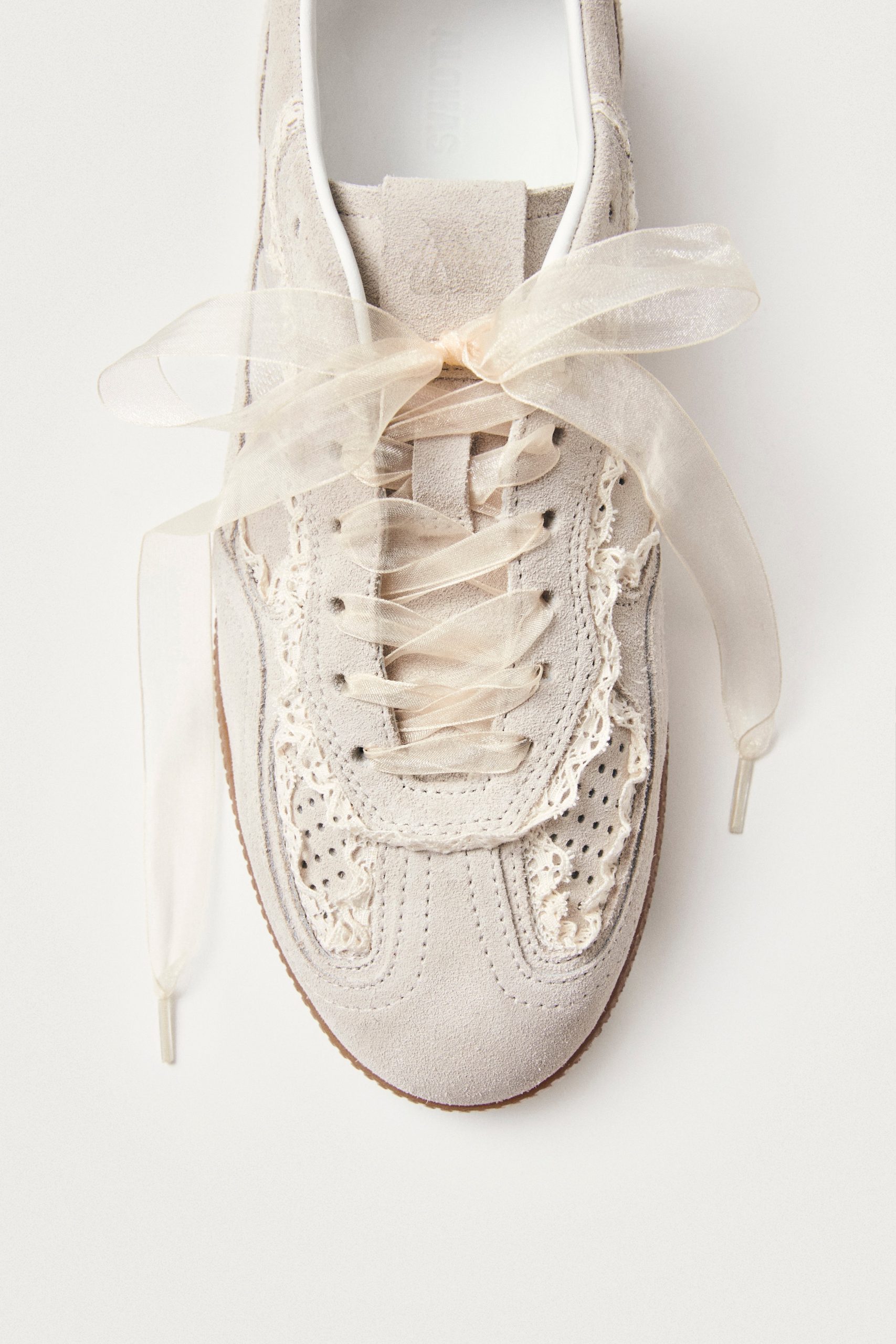 Tb.490 Crochet Cream Leather Sneakers - Image 6