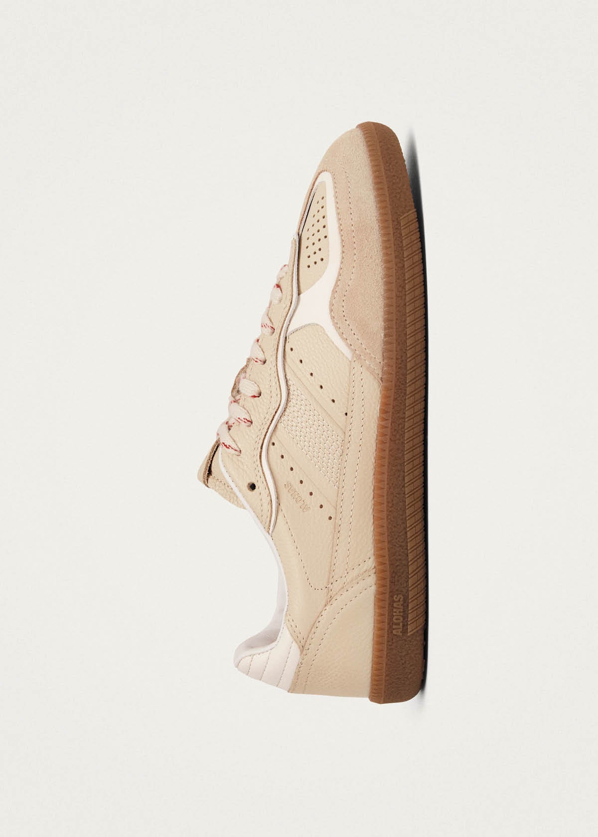 Tb.490 Rife Grain Cream Leather Sneakers - Image 4