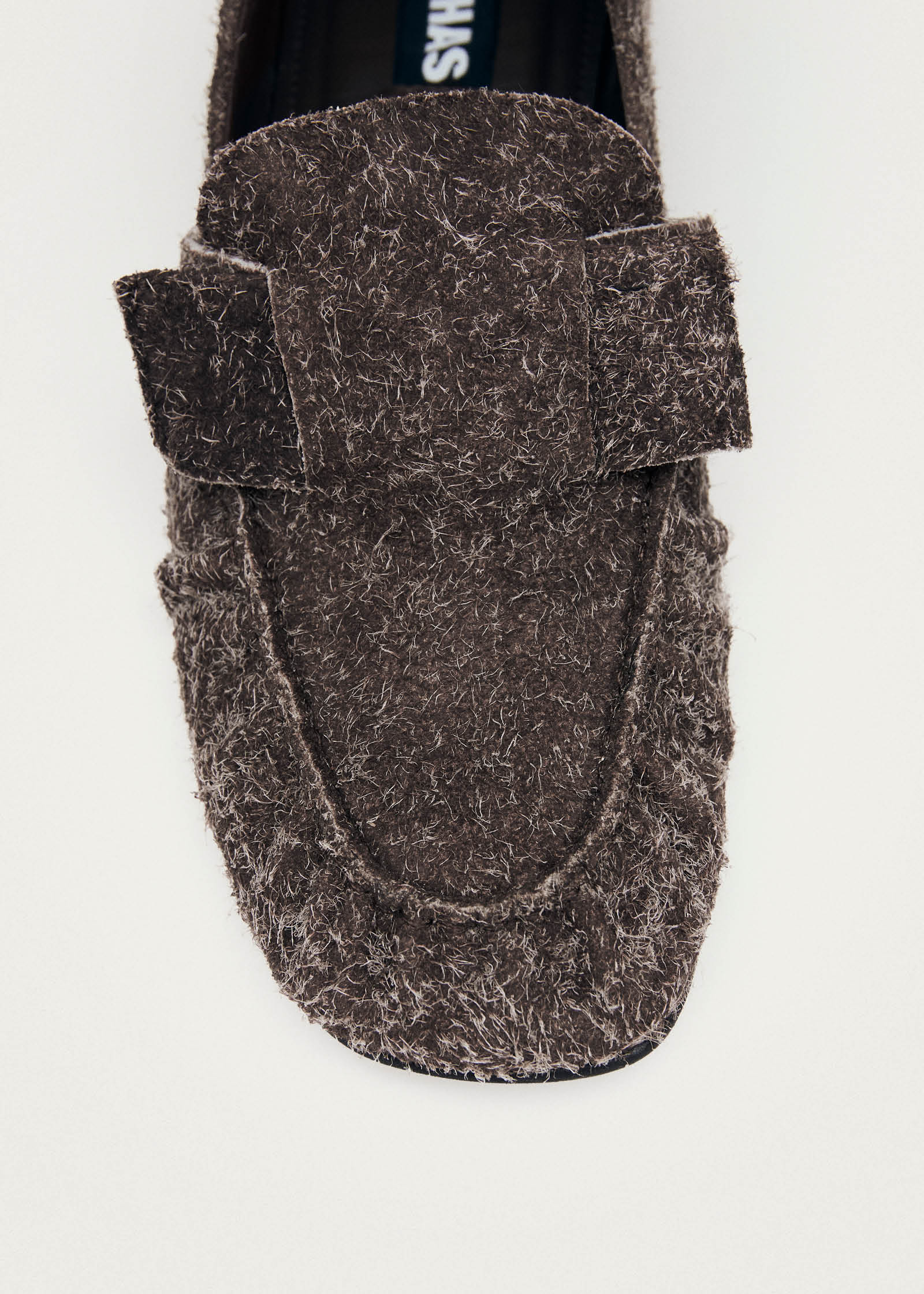 Aeryn Suede Fuzzy Brown Leather Loafers - Image 7