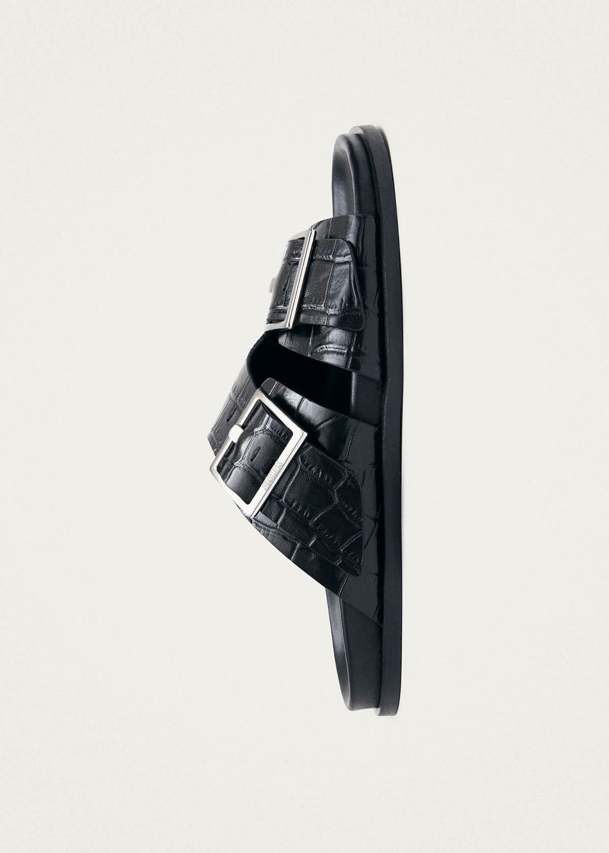 Alba Alli Black Leather Sandals - Image 5