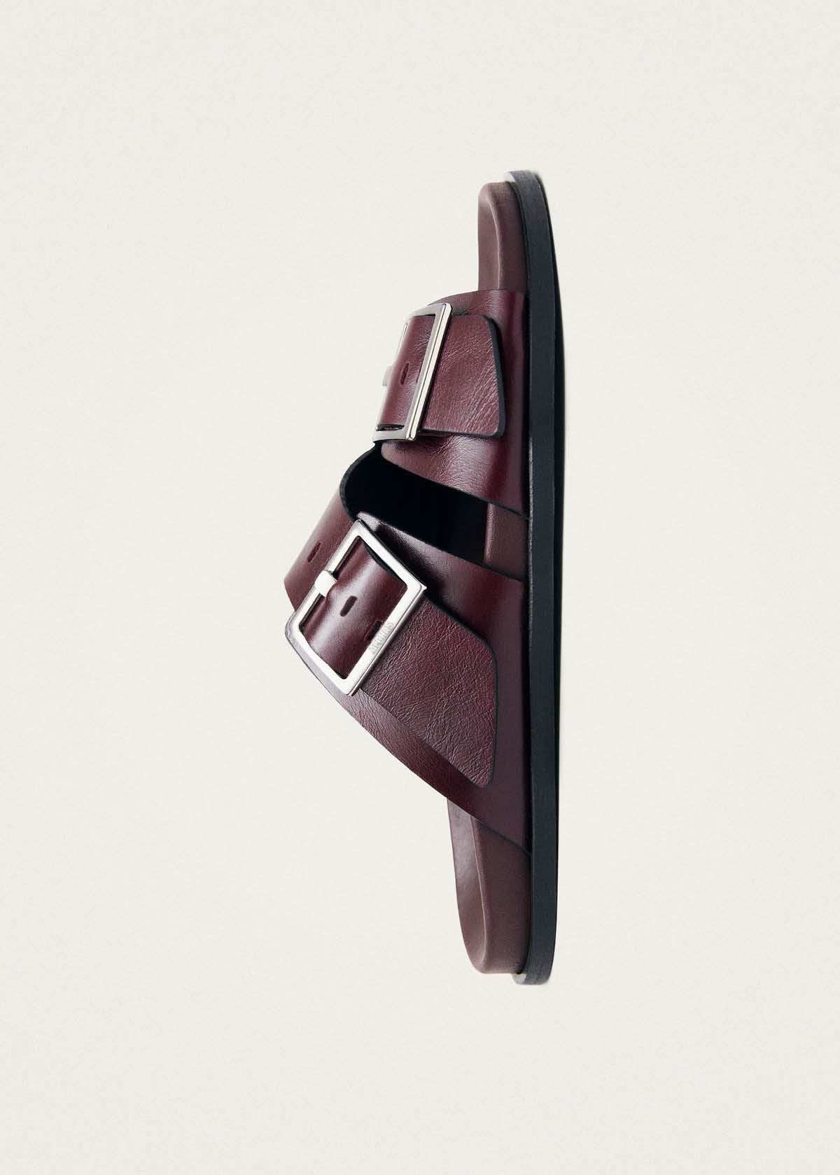 Alba Rift Burgundy Leather Sandals - Image 4