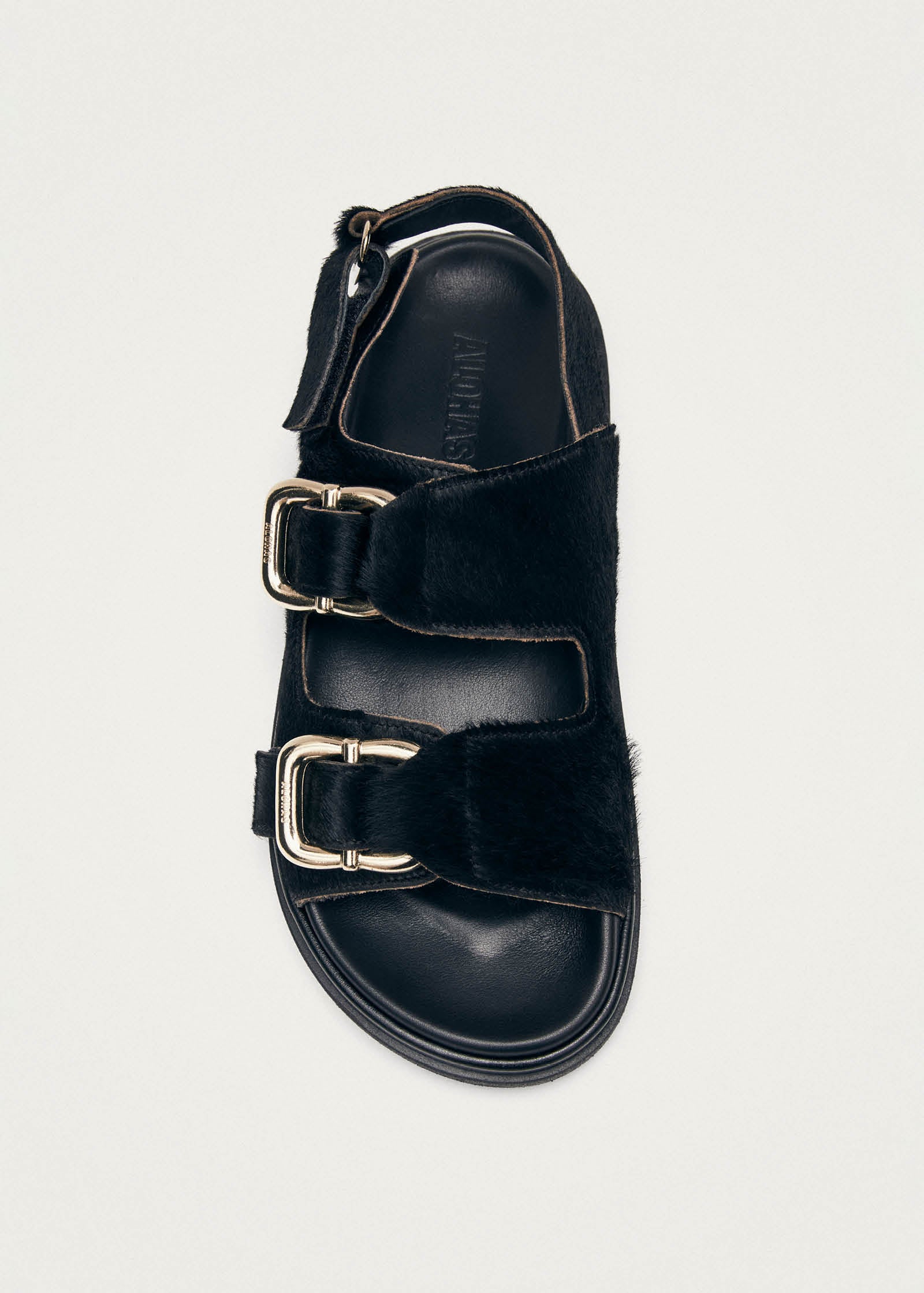 Harper Soft Black Leather Sandals - Image 5