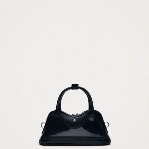 Hilma Mini Vinyl Black Leather Bag