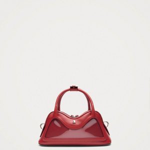 Hilma Mini Vinyl Red Leather Bag