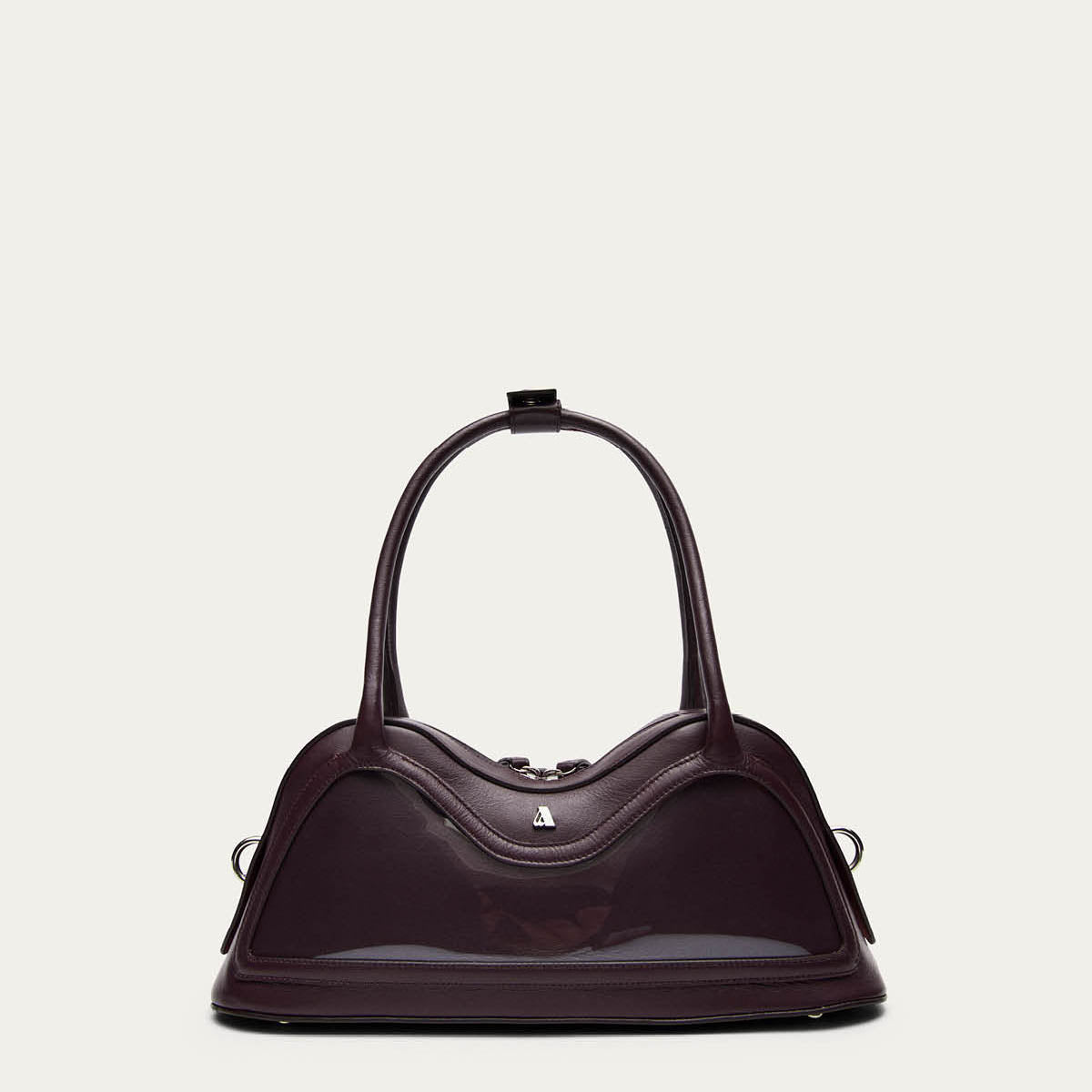 Hilma Vinyl Burgundy Leather Bag - Image 3