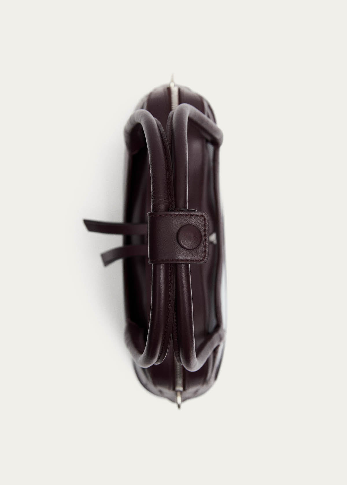 Hilma Vinyl Burgundy Leather Bag - Image 7