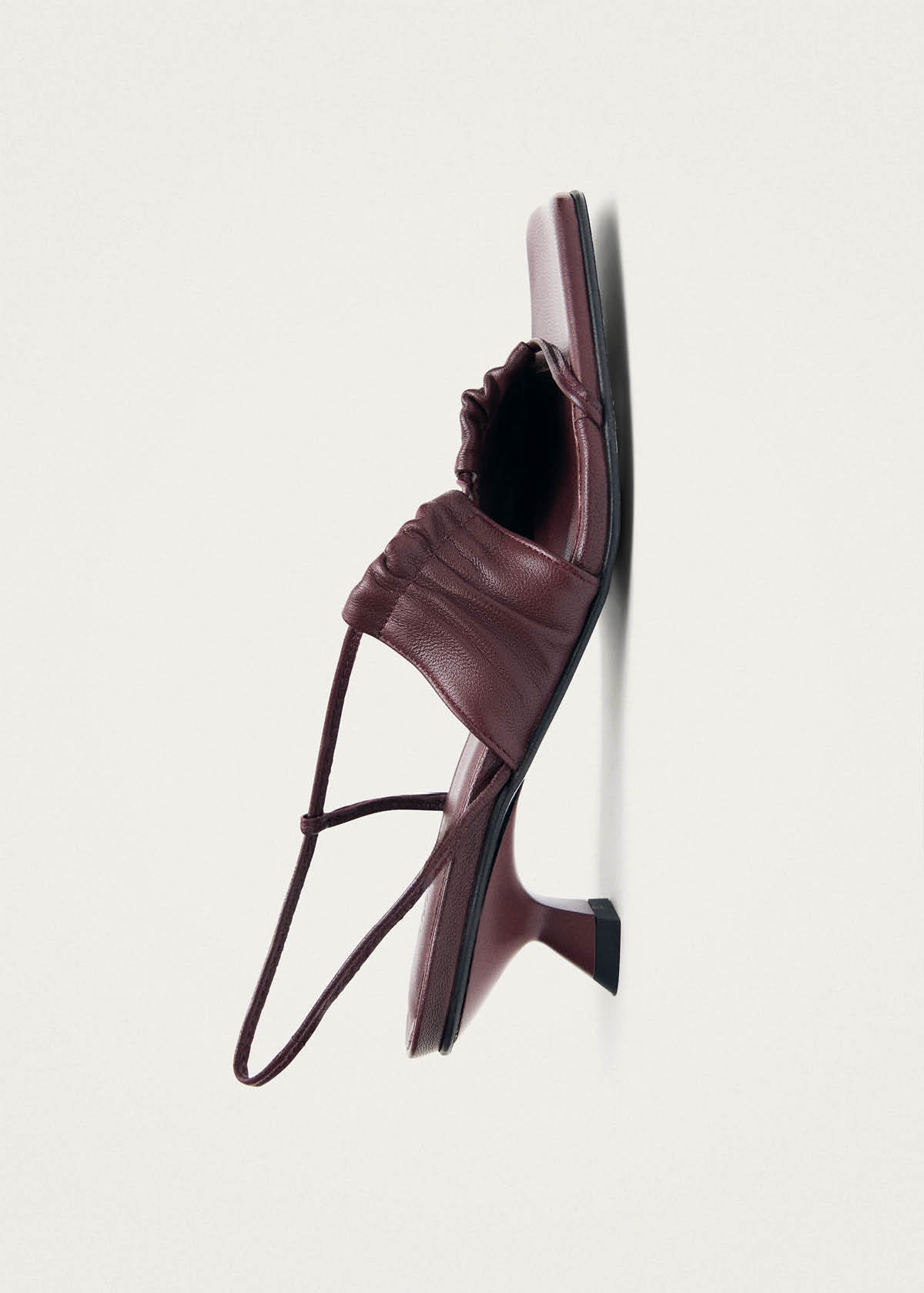 Juniper Burgundy Leather Sandals - Image 4