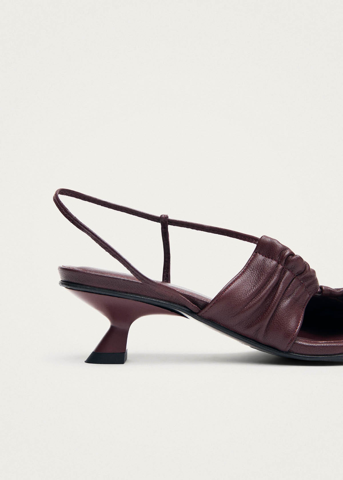 Juniper Burgundy Leather Sandals - Image 7