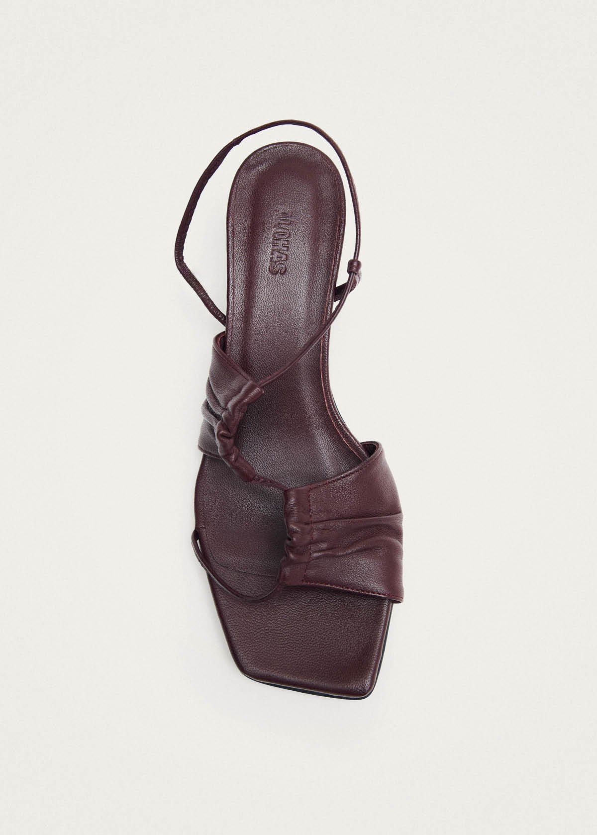 Juniper Burgundy Leather Sandals - Image 5