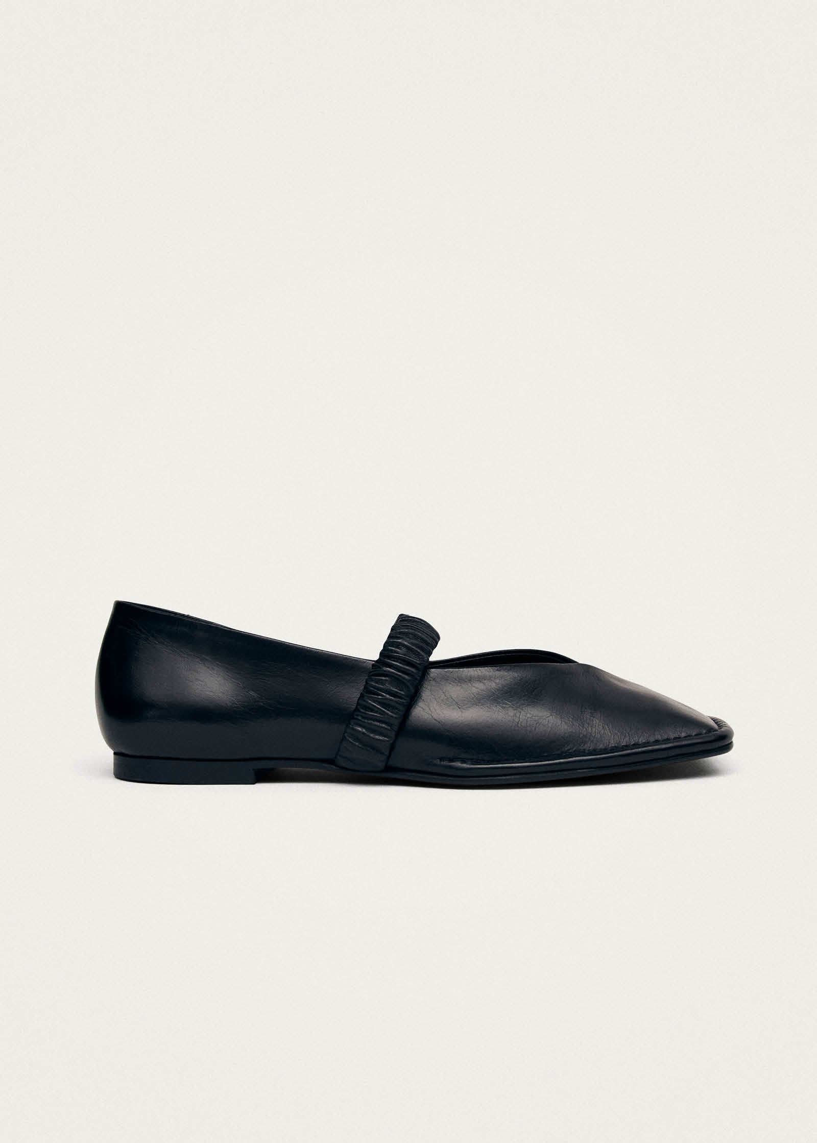 Lautan Black Leather Ballet Flats - Image 5