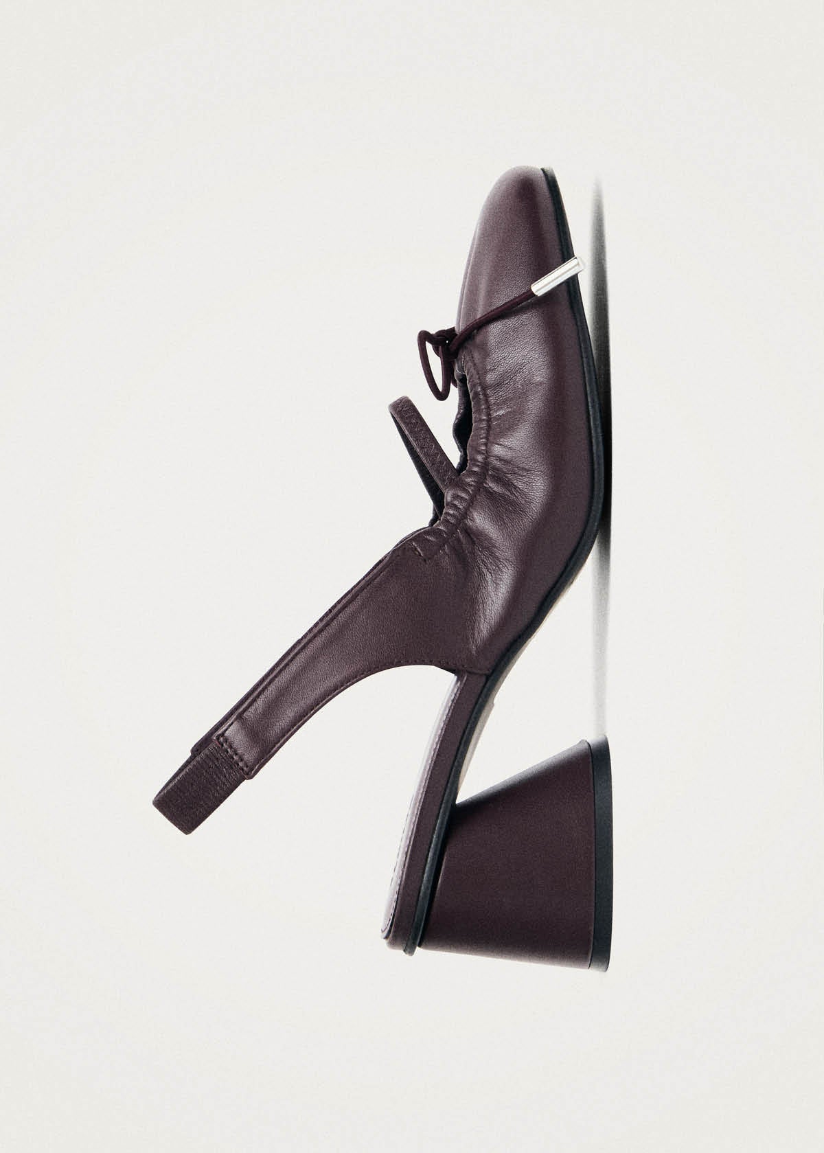 Marly Burgundy Leather Pumps - Image 4