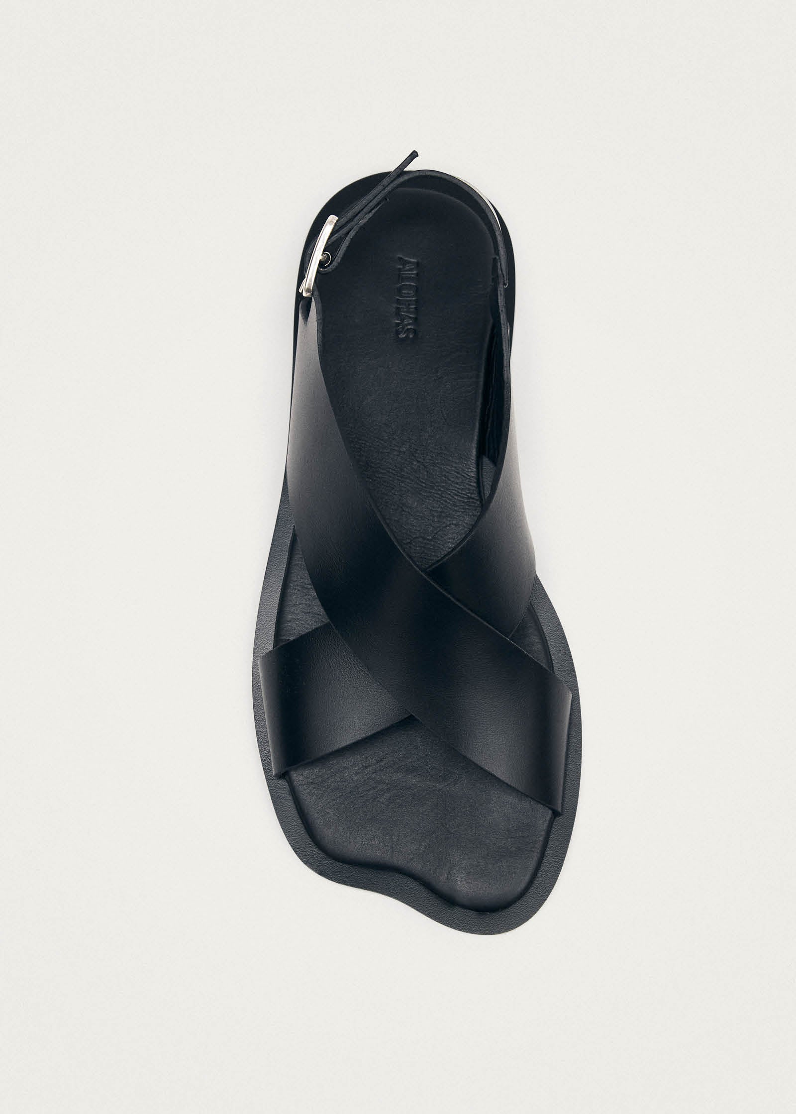 Nalu Black Leather Sandals - Image 5