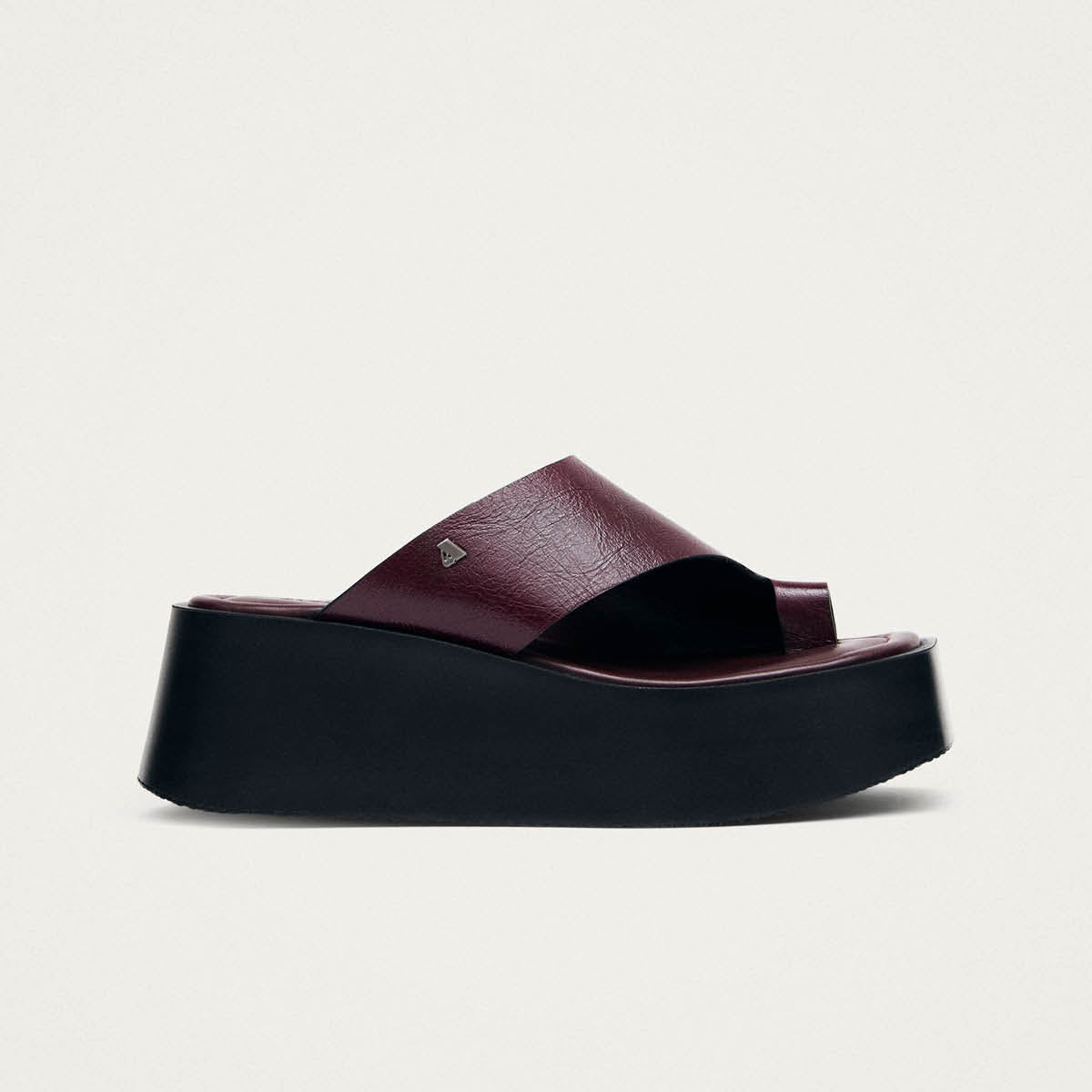 Nova Rift Burgundy Leather Sandals - Image 3