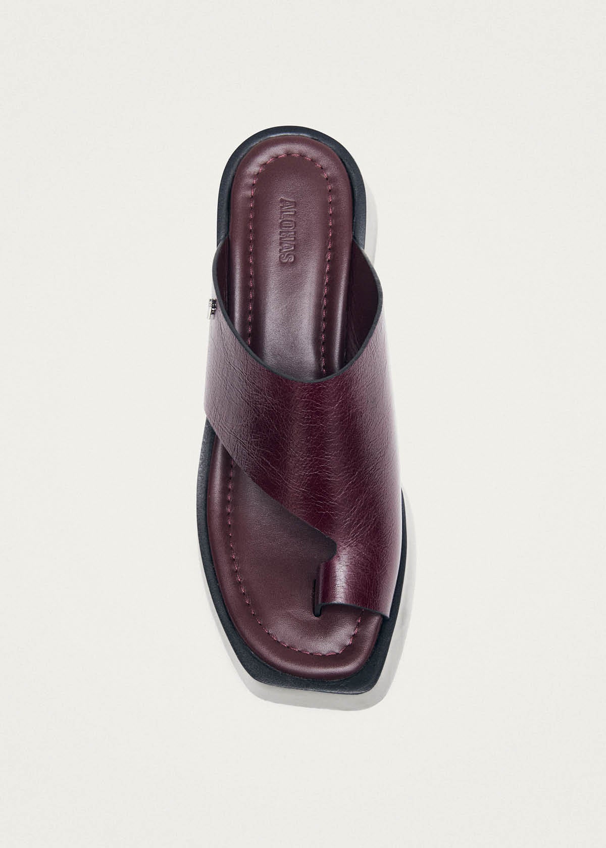 Nova Rift Burgundy Leather Sandals - Image 5