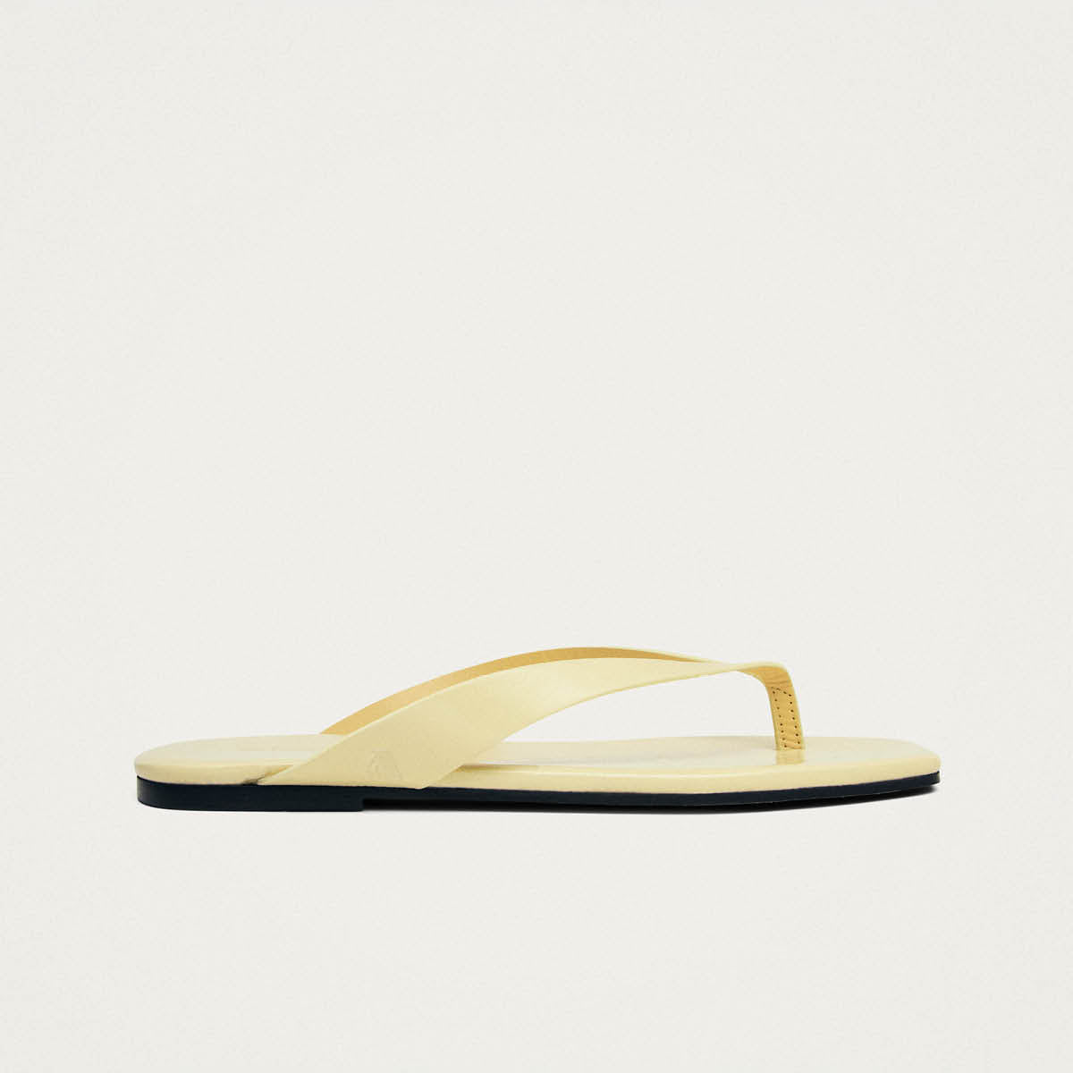 Ola Pale Yellow Leather Sandals - Image 3