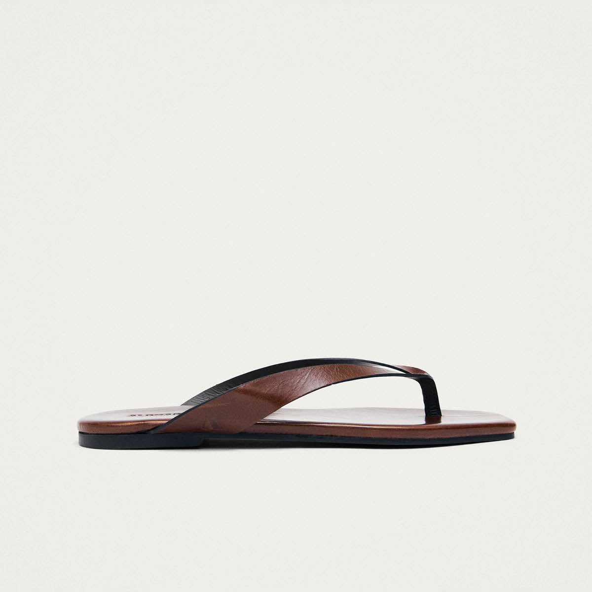 Ola Rift Brown Leather Sandals - Image 3