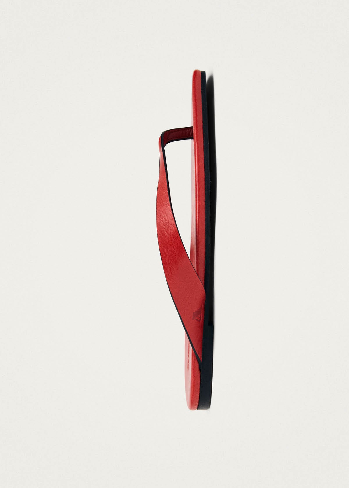 Ola Rift Red Leather Sandals - Image 4