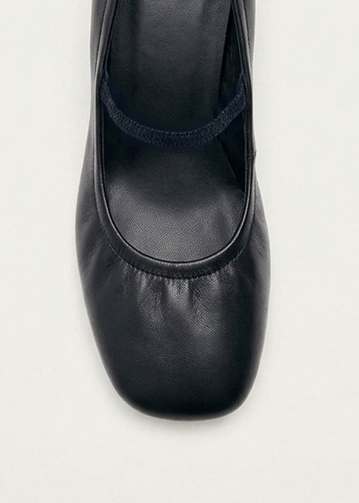 Rhiane Black Leather Pumps - Image 6
