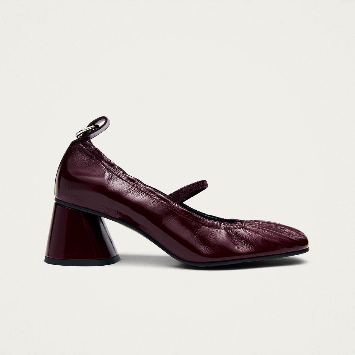 Rhiane Patent Burgundy Leather Pumps - Image 3