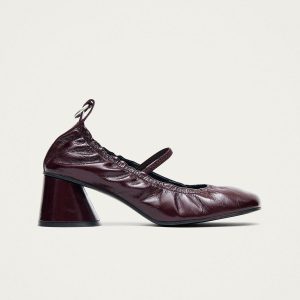 Rhiane Patent Burgundy Leather Pumps