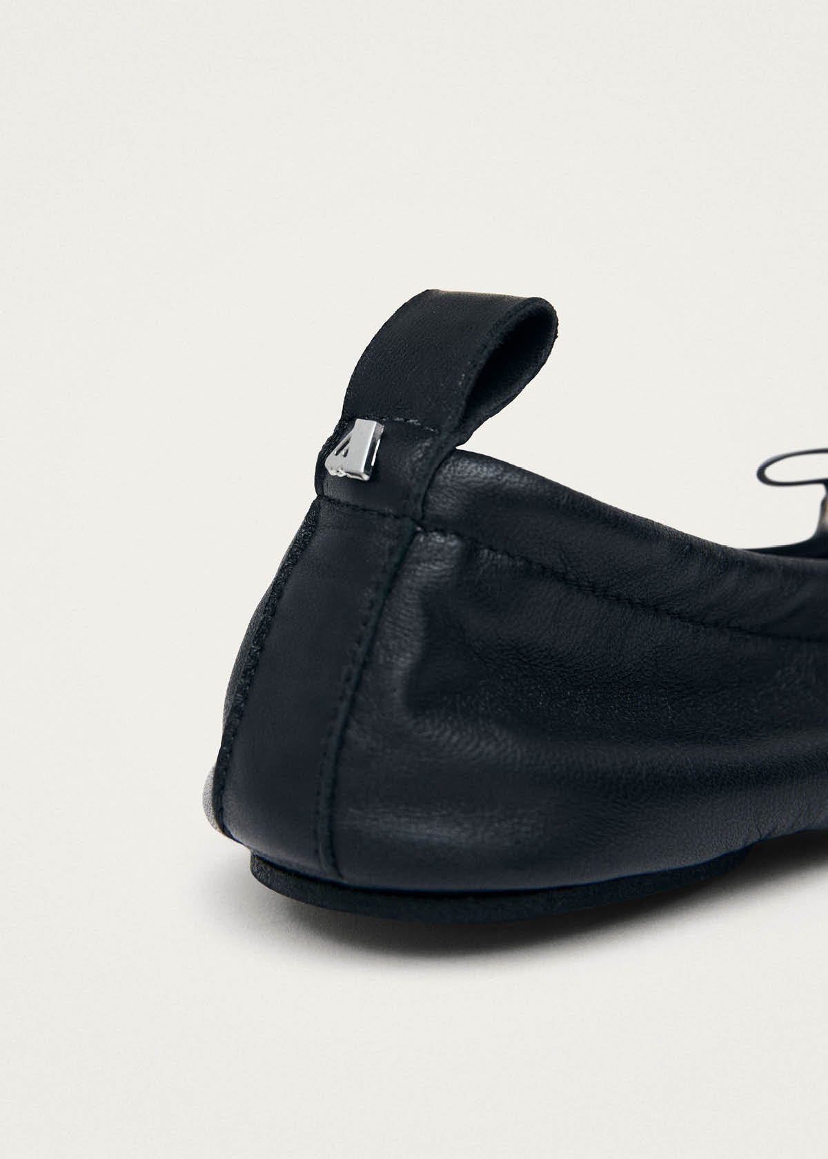 Rosalind Barefoot Black Leather Ballet Flats - Image 9