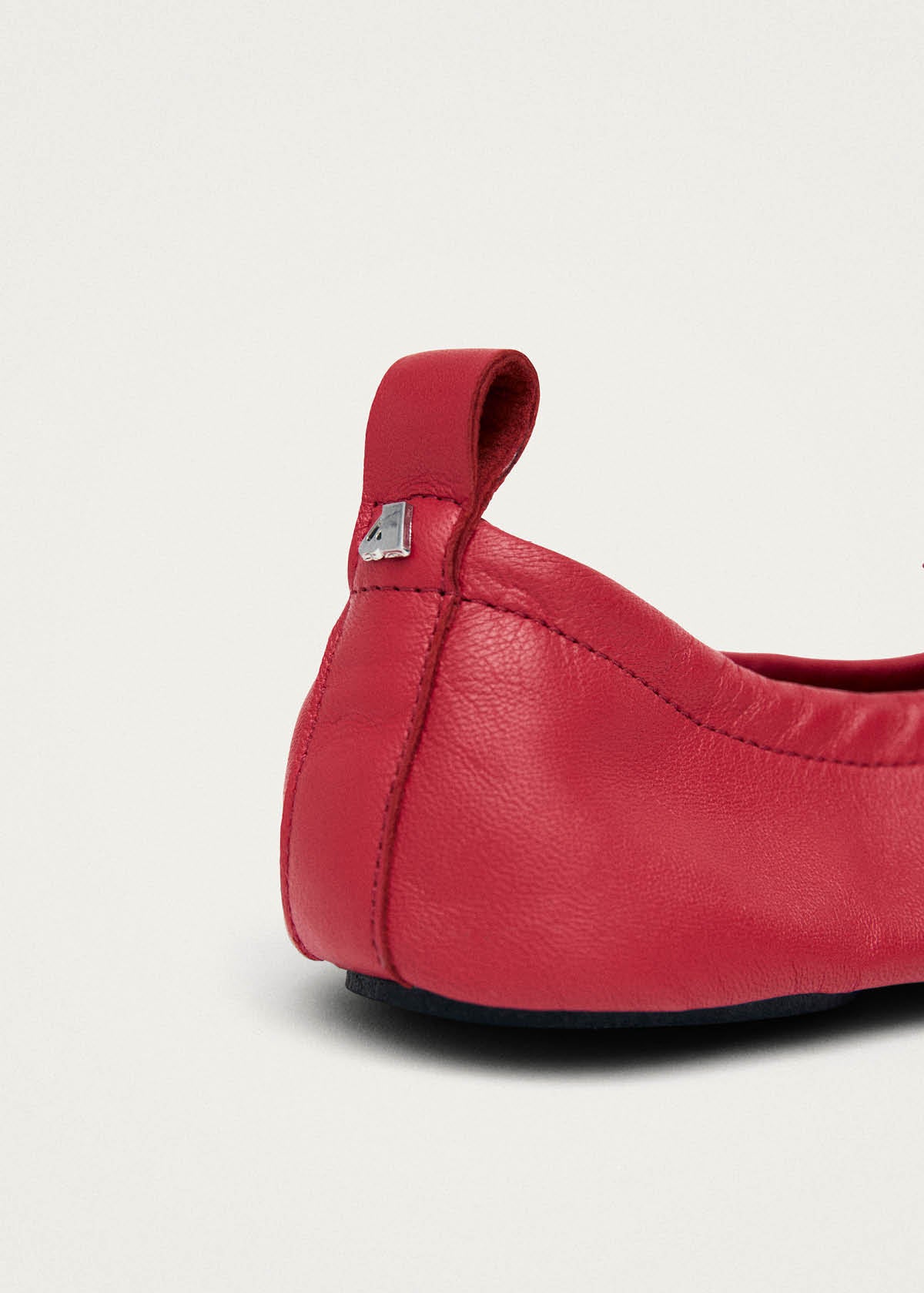Rosalind Barefoot Red Leather Ballet Flats - Image 9