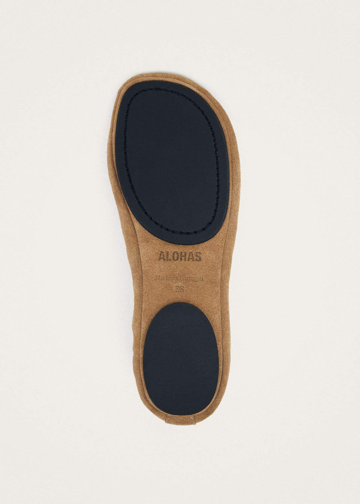 Rosalind Barefoot Suede Sand Leather Ballet Flats - Image 6