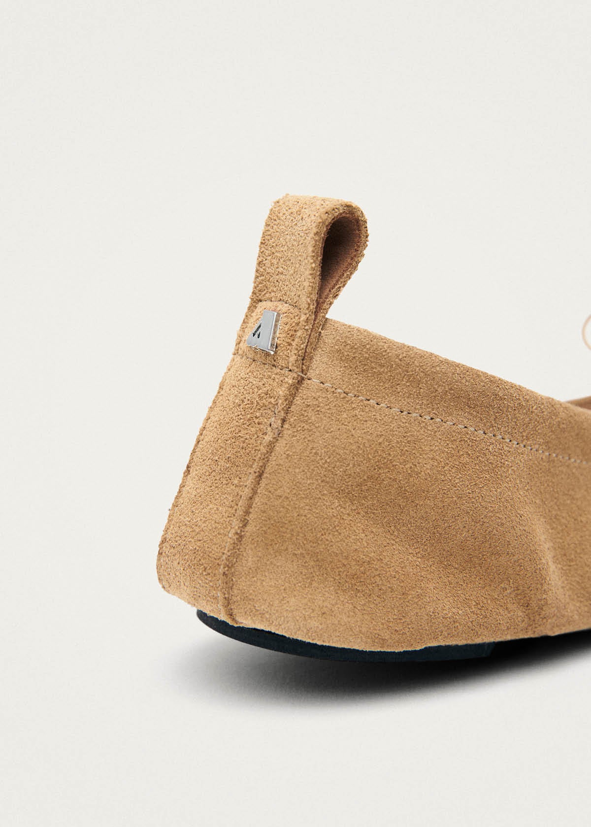 Rosalind Barefoot Suede Sand Leather Ballet Flats - Image 9