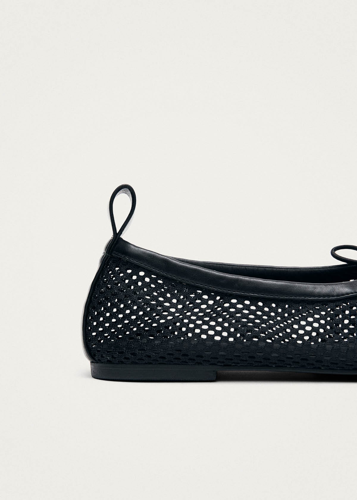 Rosalind Mesh Black Ballet Flats - Image 7