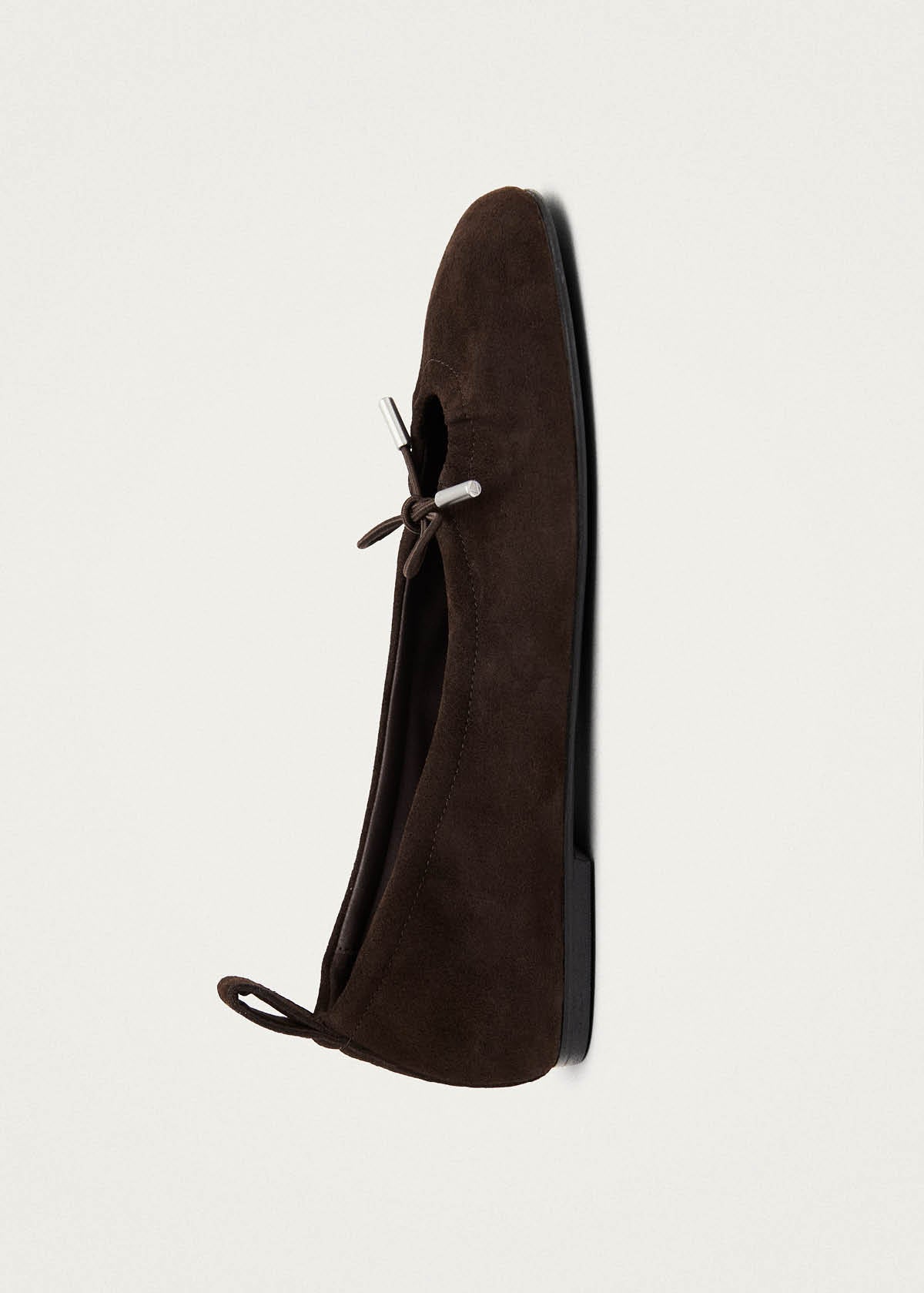 Rosalind Recycled Brown Leather Ballet Flats - Image 6