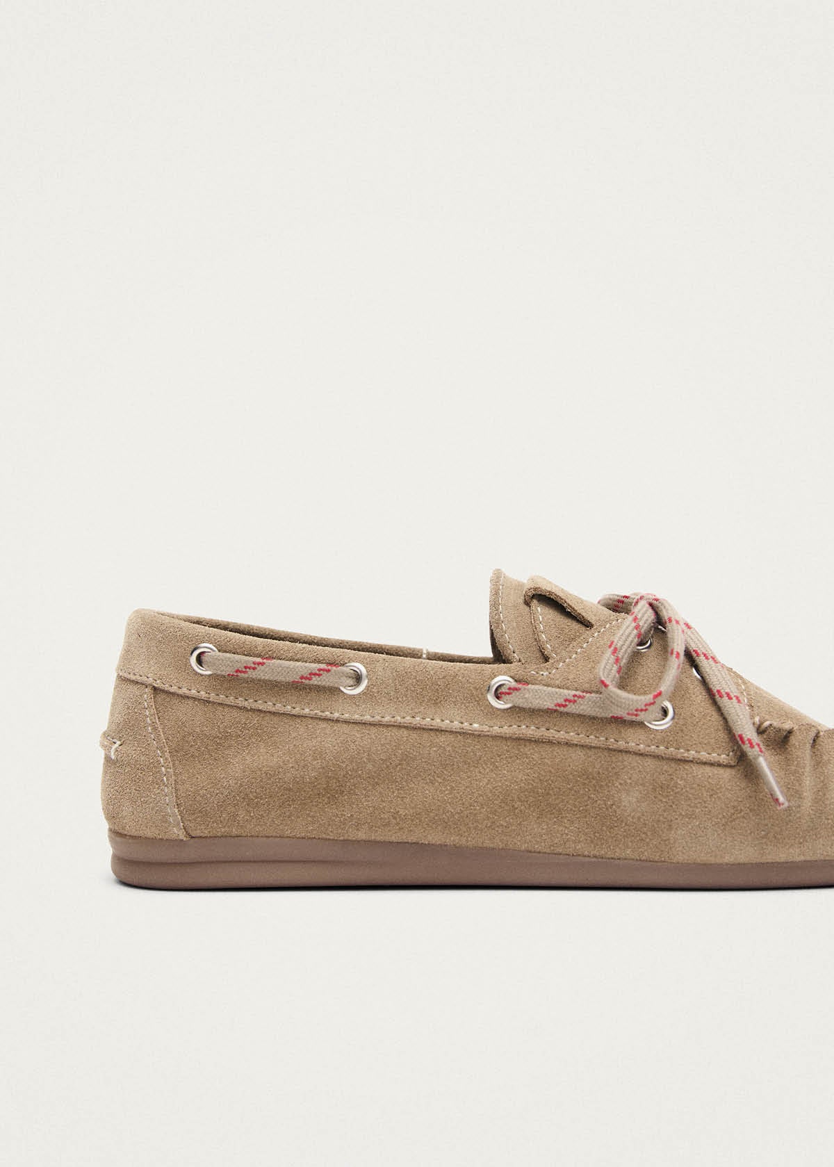 Rowan Sporty Suede Beige Leather Loafers - Image 7