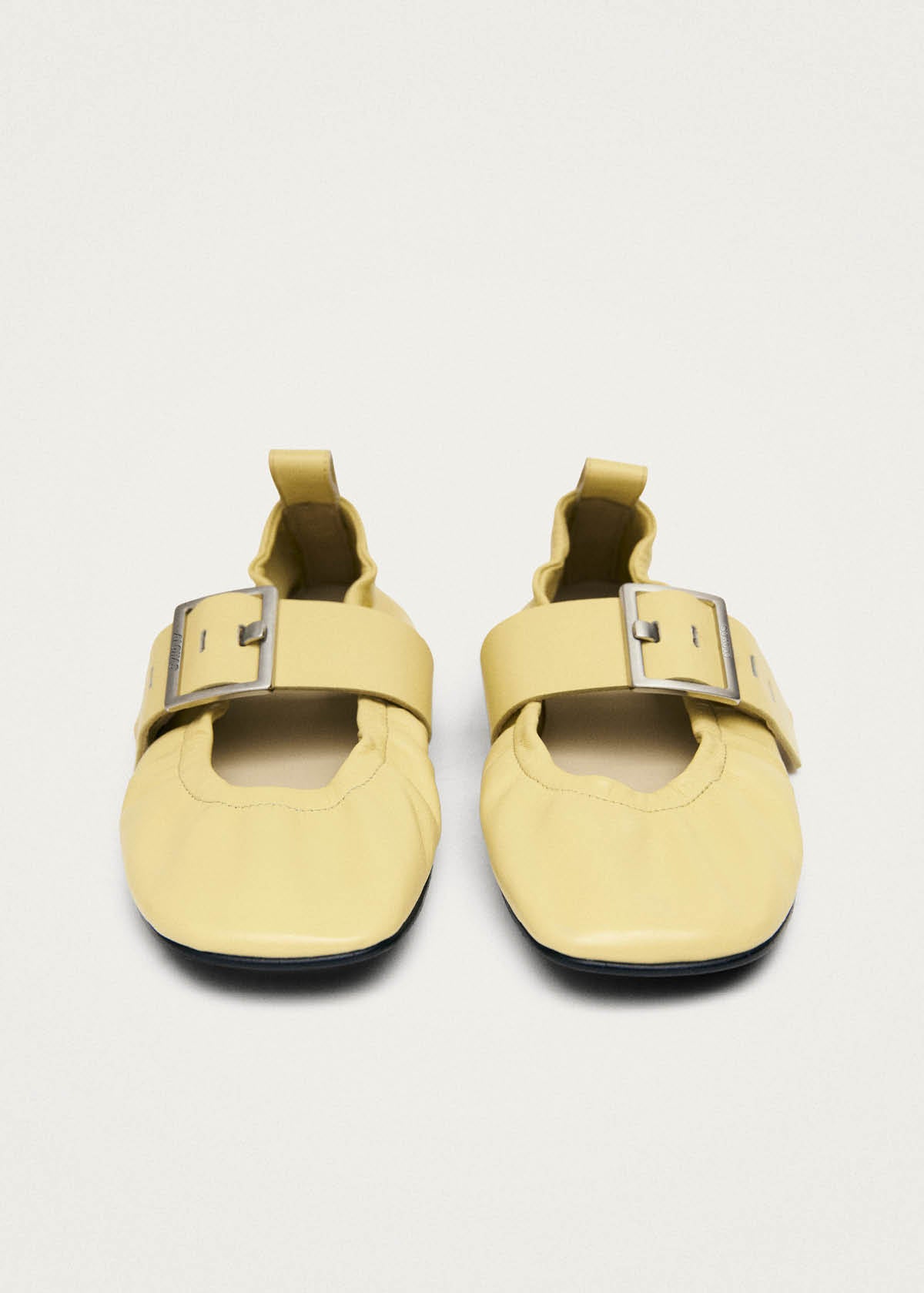 Sarea Vanilla Leather Ballet Flats - Image 5