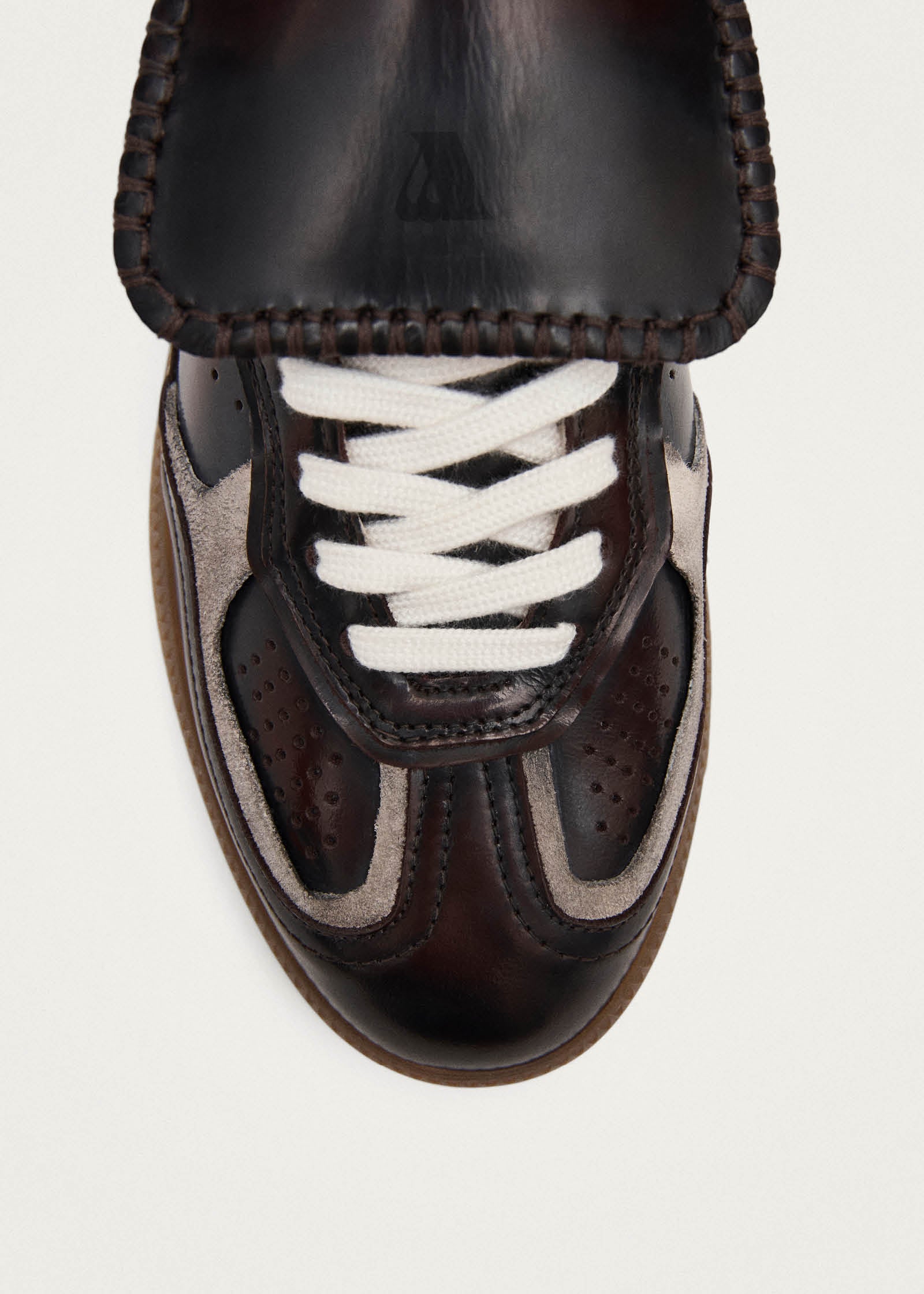 Tb.490 Club Brushed Dark Chocolate Leather Sneakers - Image 6