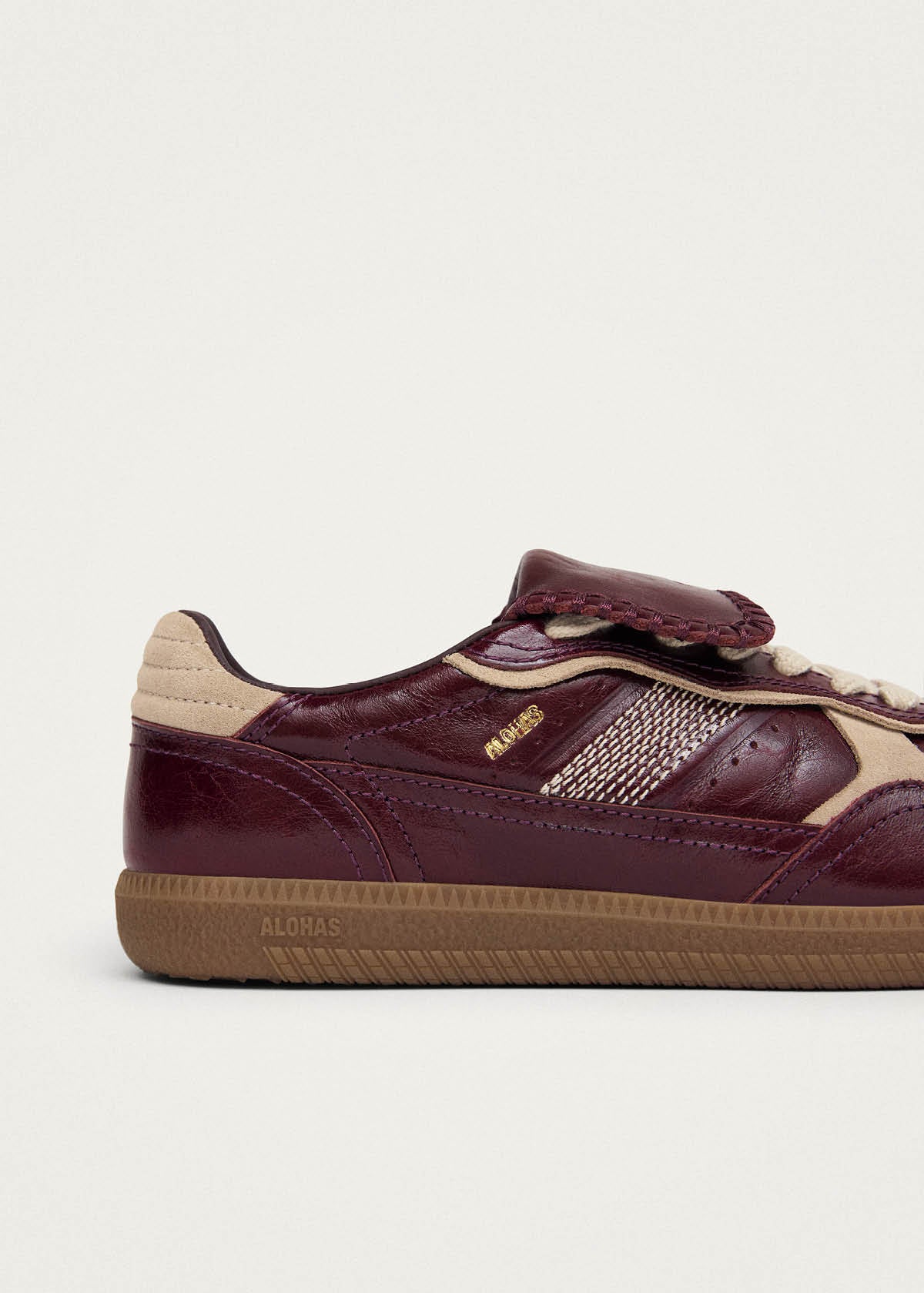 Tb.490 Club Patent Deep Burgundy Leather Sneakers - Image 6