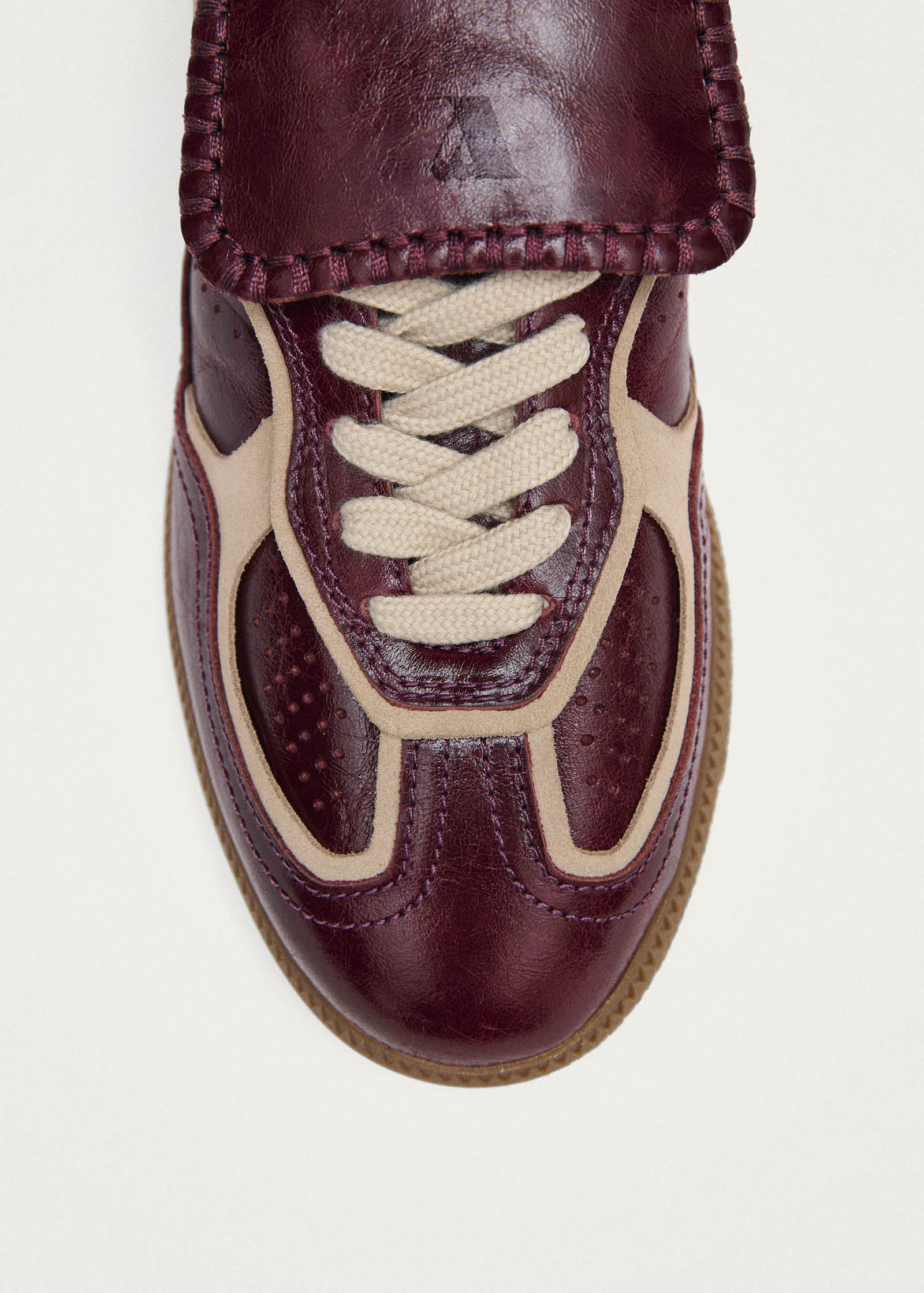 Tb.490 Club Patent Deep Burgundy Leather Sneakers - Image 7