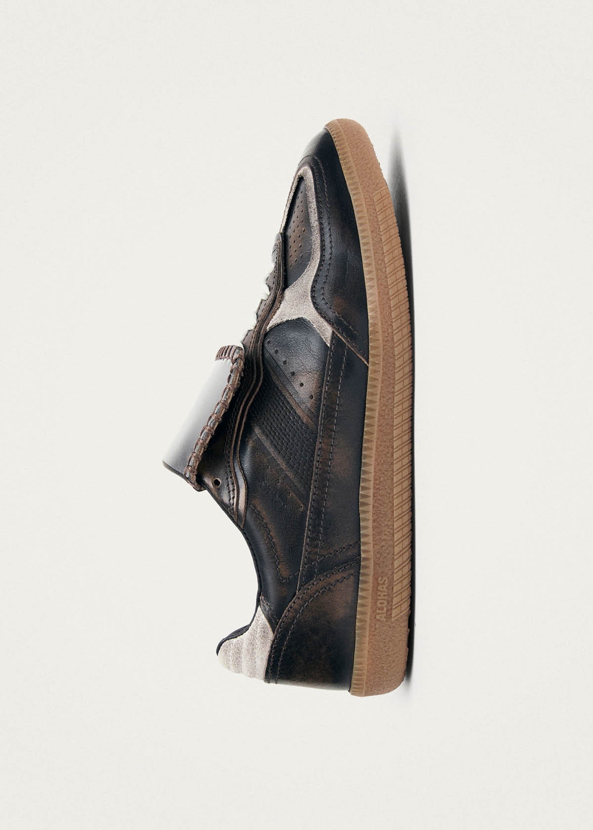 Tb.490 Club Vinyl Vintage Effect Brown Leather Sneakers - Image 4