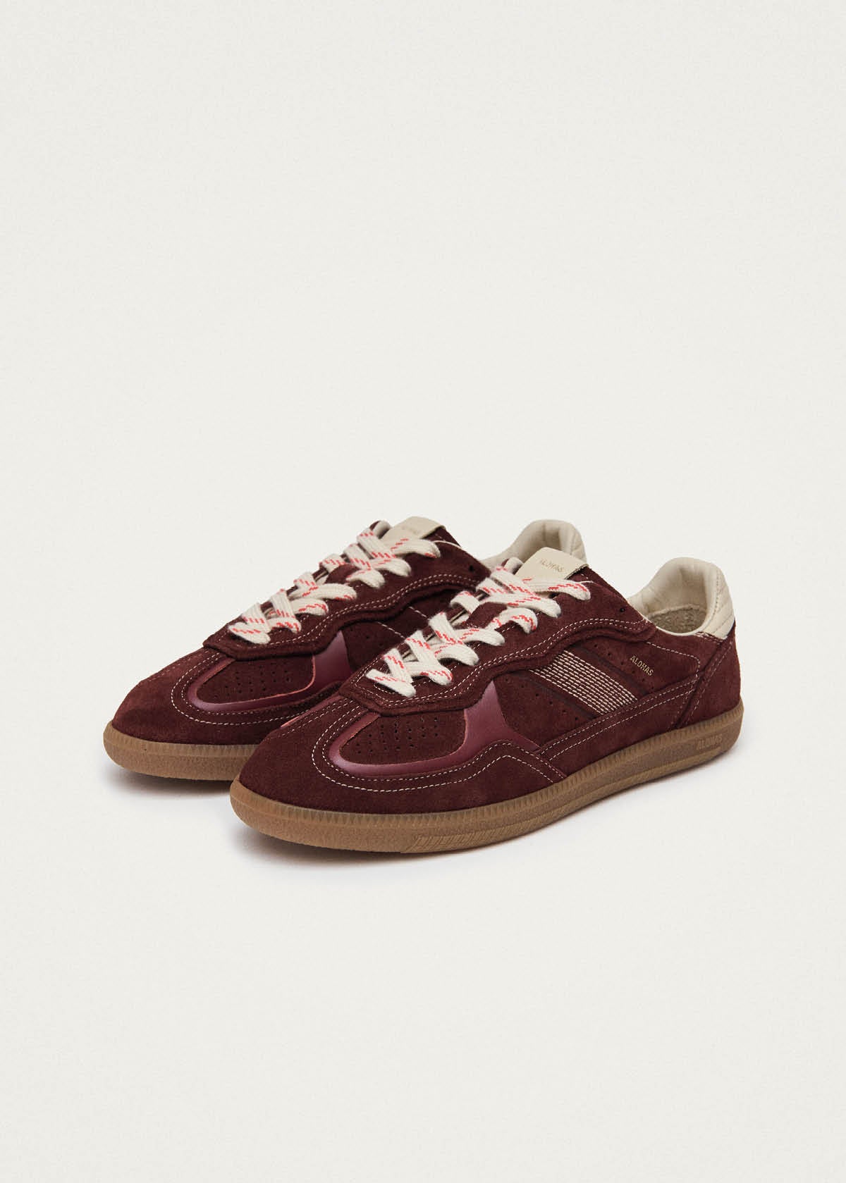 Tb.490 Rife Burgundy Cream Leather Sneakers - Image 2