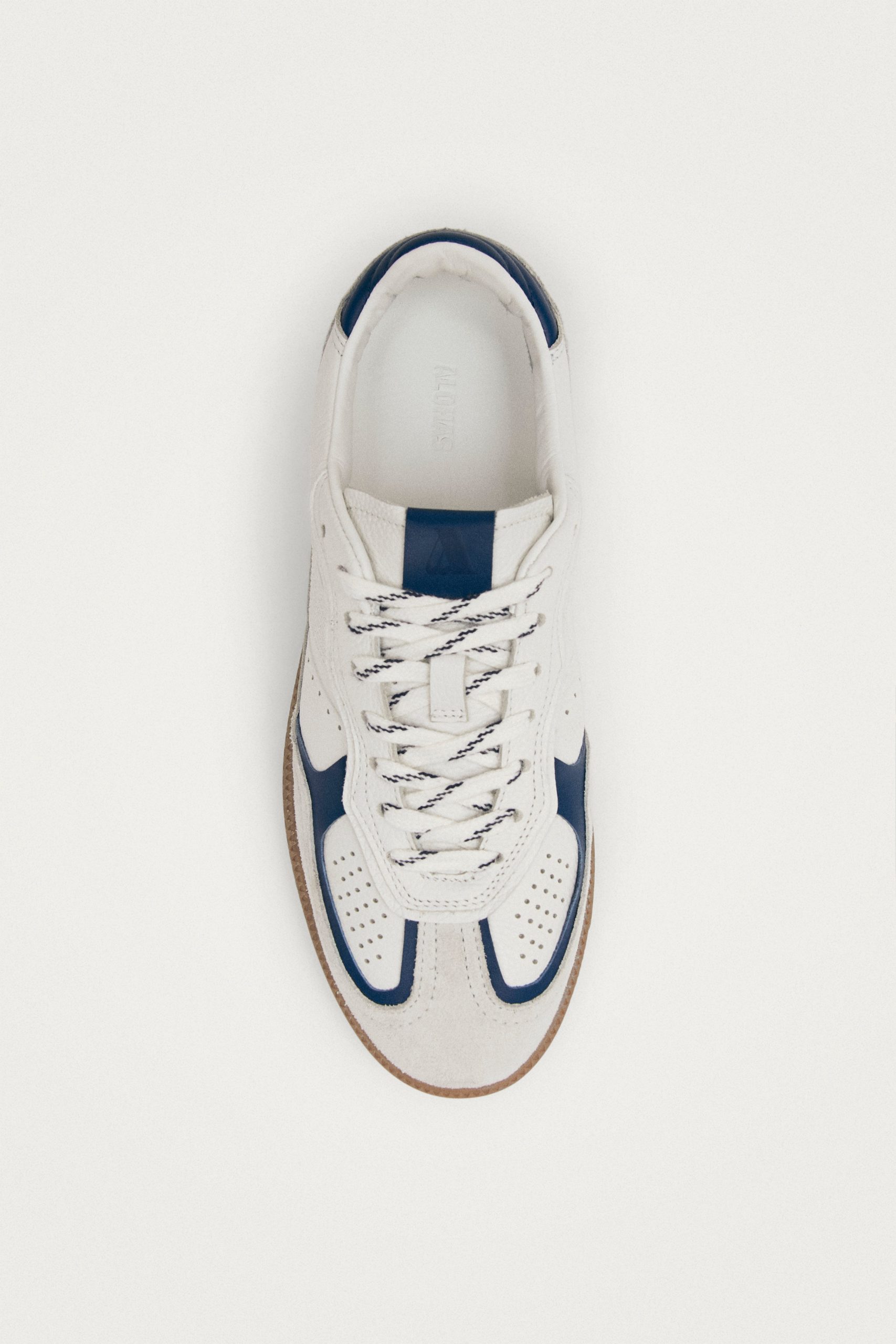 Tb.490 Rife Grain White Navy Leather Sneakers - Image 5