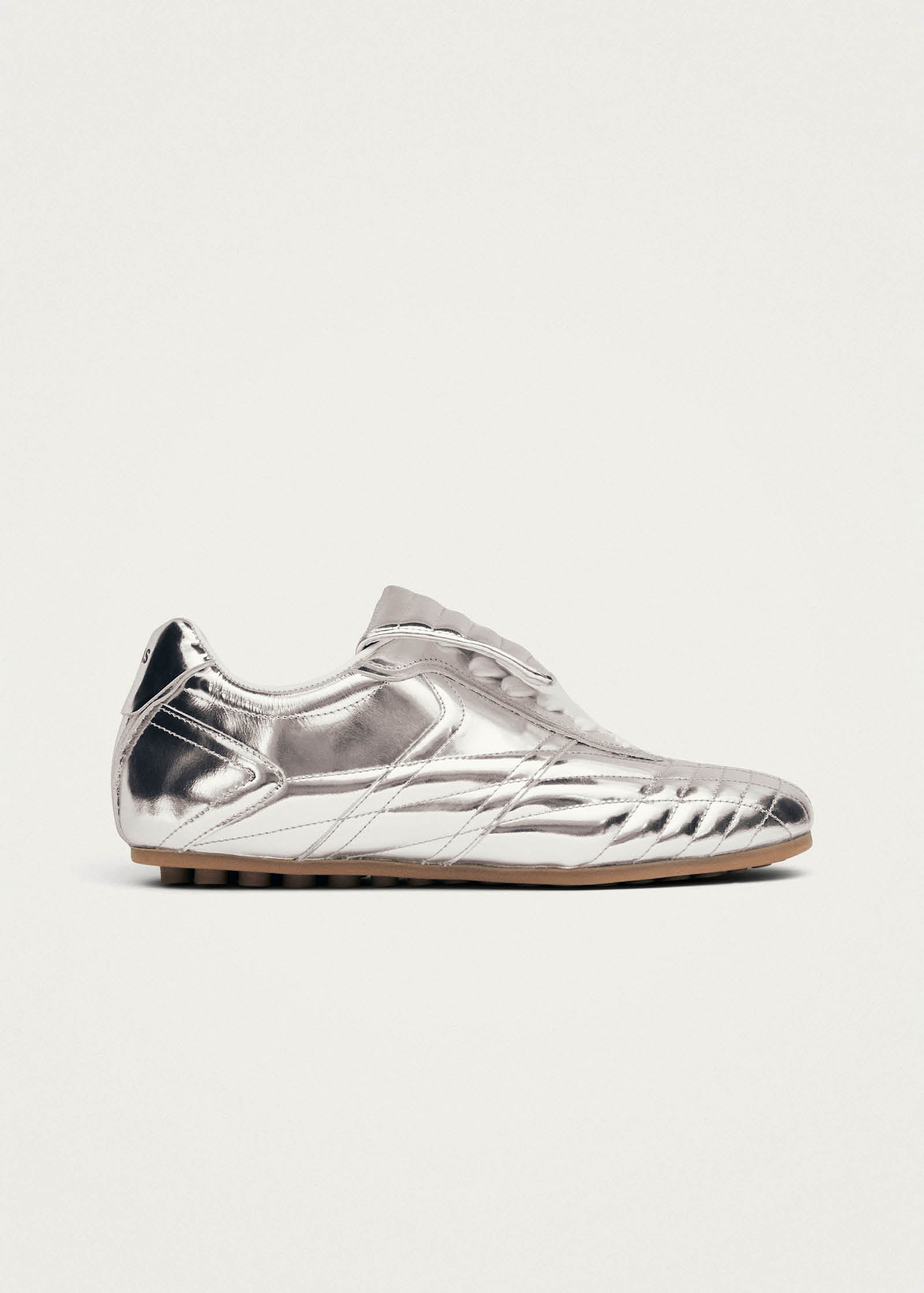 Tb.99 Silver Leather Sneakers