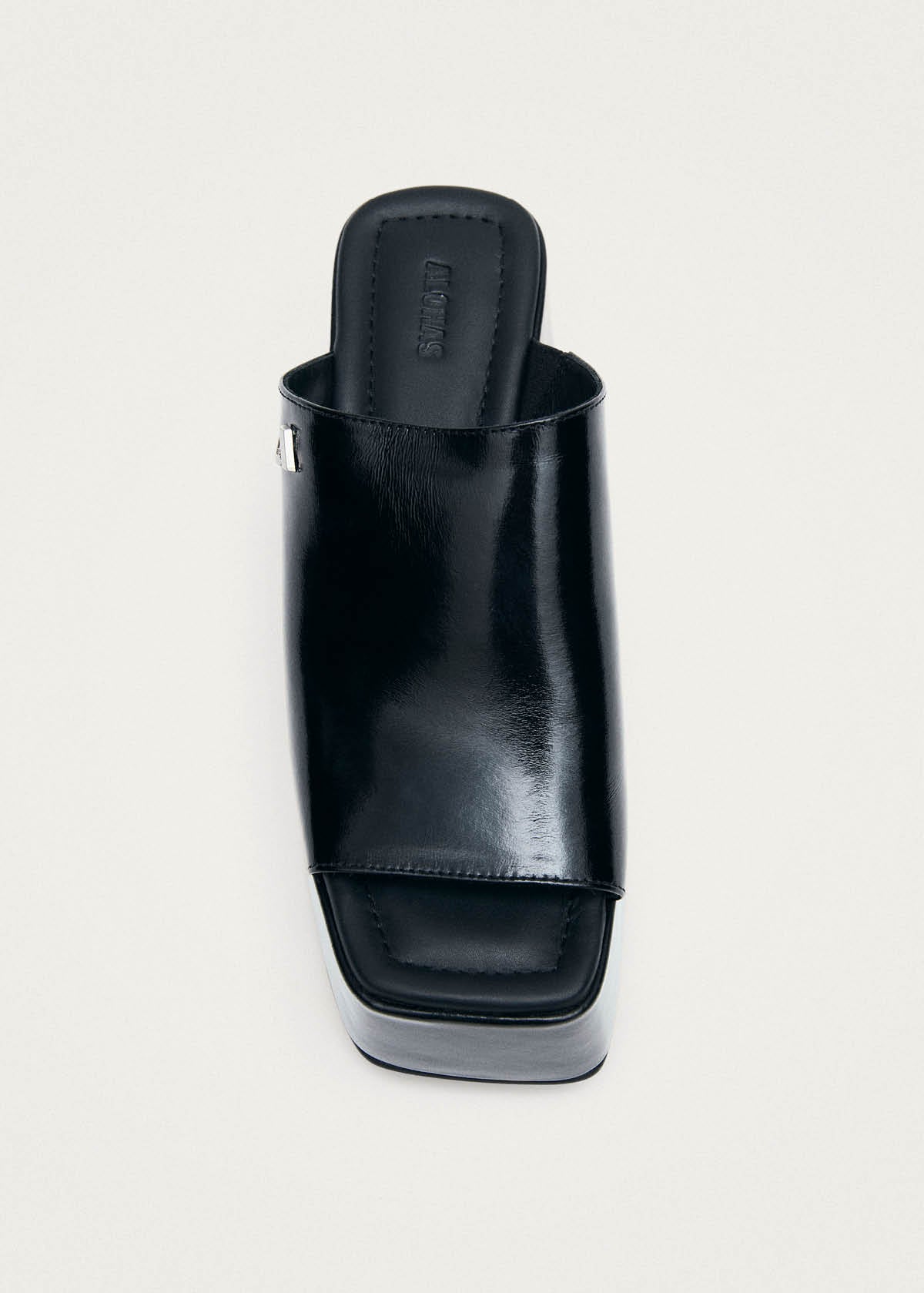 Vale Patent Black Leather Sandals - Image 5