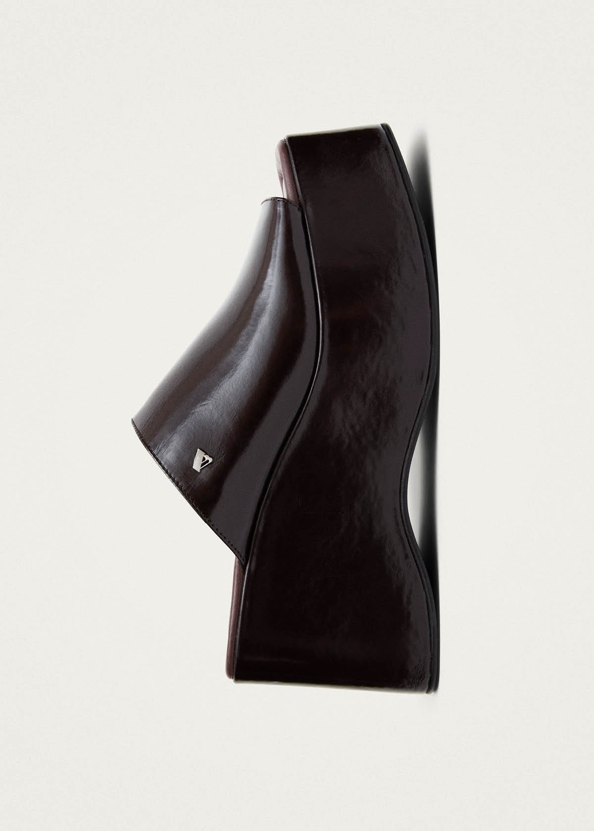 Vale Patent Brown Leather Sandals - Image 4